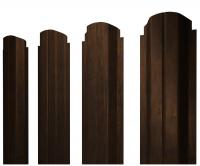 Штакетник П-образный B фигурный 0,45 Print Elite Chestnut Wood