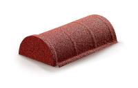 Конек полукруглый конечный AeroDek Tradition /Firenze античный красный