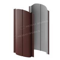 Штакетник металлический МП ELLIPSE-O 19х126 (PURETAN-20-RR32-0.5)