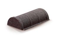 Конек полукруглый конечный AeroDek Tradition /Firenze cерый валун