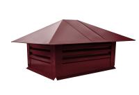 Дымник на трубу с жалюзи 520х390мм 0,45 Drap с пленкой RAL 3005