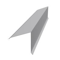 Планка конька односкатной кровли Grand Line 180x160 0,5 GreenCoat Pural BT, matt RR 21 светло-серый (RAL 7040 серое окно) (2,5м)