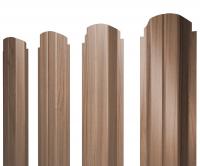 Штакетник П-образный А фигурный 0,45 Print Elite Honey Wood TwinColor
