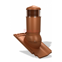 Вентиляционный выход Wirplast Wirovent Plus Tile K98 изолированный (утепленный) RAL 8004