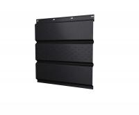 Софит металлический центральная перфорация 0,5 Satin с пленкой RAL 9005 черный