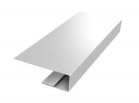 J-Профиль 18мм 0,45 Drap TX с пленкой RAL 9003 сигнальный белый (3м)