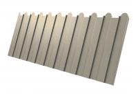 Профнастил С8А фигурный 0,45 PE с пленкой RAL 1015 светлая слоновая кость