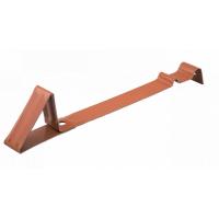 Скоба снегозадерживающая плоская длинная D Braas для профилей Рубин 9V,11 V,13V каштан