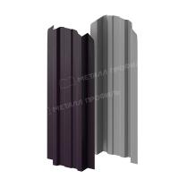 Штакетник металлический МП LАNE-O 16,5х99 (VALORI-20-Violet-0.5)