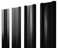 Штакетник М-образный А 0,5 Satin RAL 9005 черный