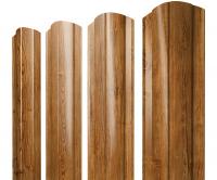 Штакетник Круглый фигурный 0,45 Print-double Elite Golden Wood
