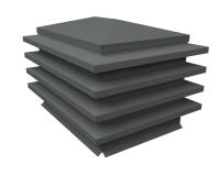 Дымник на трубу елка 1290х525мм 0,45 PE с пленкой RAL 7005 мышино-серый