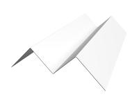 Угол внутренний фибросайдинга Slim 0,5 Satin с пленкой RAL 9003 сигнальный белый (2м)