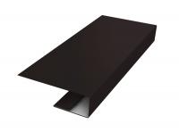 J-Профиль 18мм 0,5 GreenCoat Pural BT, matt RR 33 черный (RAL 9005 черный) (2,5м)