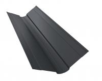 Планка ендовы верхней фигурной 100x100 0,45 Drap RAL 7024 мокрый асфальт (3м)