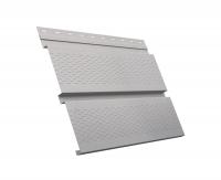 Металлический софит Квадро брус с перфорацией 0,45 Print Elite с пленкой Milky Wood TwinColor