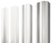 Штакетник М-образный А фигурный 0,5 Satin RAL 9003 сигнальный белый