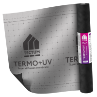 Мембрана теплоотражающая супердиффузионная TECTUM TERMO+UV | 180 г/м² | 3 слоя | 75 м²