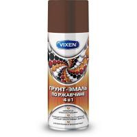 Грунт-эмаль по ржавчине VIXEN 4в1 шоколадно-коричневый (RAL 8017) аэрозоль 520мл (VX-518017)