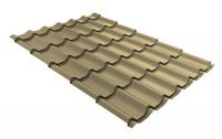 Металлочерепица классик 0,45 PE RAL 1014 слоновая кость