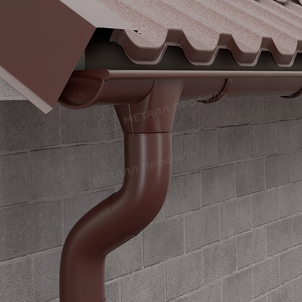 Угол желоба наружный D125х90 градусов GS lite (ПЭД-01-8017\8017-0.6)