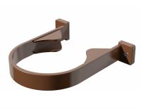 Хомут трубы ТЕХНОНИКОЛЬ ПВХ ПВХ 125/82, темно-коричневый