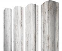 Штакетник Круглый фигурный 0,45 Print Elite Snow Wood TwinColor