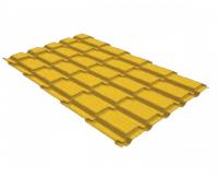 Металлочерепица квадро профи 0,45 PE RAL 1018 цинково-желтый