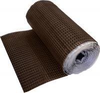 Лента для примыкания гофрированная алюминиевая Optima коричневая, 280 мм (5м)