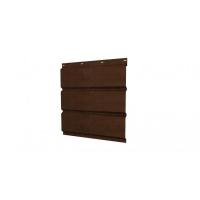 Софит металлический без перфорации 0,45 Print Elite с пленкой Antique Wood TwinColor