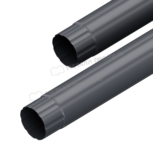 Труба соединительная МЕТАЛЛ ПРОФИЛЬ GS lite D90х1000 Ral 7024