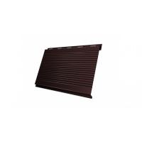 Вертикаль 0,2 Grand Line gofr 0,5 Rooftop Бархат с пленкой RAL 8017 шоколад