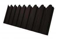 Профнастил С20А фигурный 0,45 Drap RAL 9005 черный