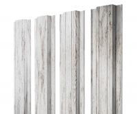 Штакетник Прямоугольный 0,45 Print Elite Snow Wood TwinColor