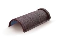 Конек полукруглый одинарный AeroDek Tradition /Firenze серый валун