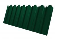 Профнастил С20В фигурный 0,45 Drap RAL 6005 зеленый мох