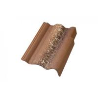 Боковая цементно-песчаная черепица Braas Адриа правая, коричневый