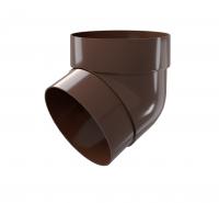 Колено трубы 67 град. ПВХ Grand Line коричневое (RR 32)