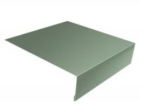 Планка лобовая/околооконная простая 190х50 0,45 PE с пленкой RAL 6019 бело-зеленый (3м)