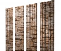 Штакетник Twin 0,45 Print Elite Sand Stone TwinColor