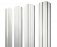 Штакетник Twin фигурный 0,45 PE RAL 9003 сигнальный белый