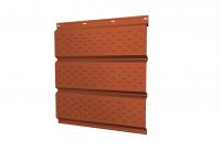 Софит металлический полная перфорация 0,45 PE с пленкой RAL 2004 оранжевый