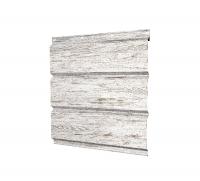 Софит металлический полная перфорация 0,45 Print Elite с пленкой Snow Wood TwinColor