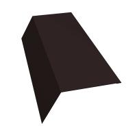 Планка карнизная 120х80 0,45 Drap ST RAL 9005 черный (3м)