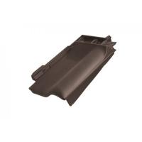Боковая черепица правая Braas Рубин 11V темно-коричневый