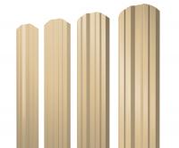 Штакетник Twin фигурный 0,4 PE RAL 1014 слоновая кость