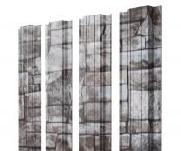 Штакетник Прямоугольный 0,45 Print Elite Fine Stone TwinColor