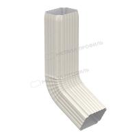 Труба водосточная с коленом 76х102х1000 (ПЭ-01-9003-0.5)