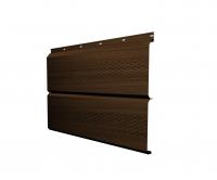 Софит ЭкоБрус с перфорацией 0,345 Grand Line 0,45 Print Elite Choco Wood TwinColor