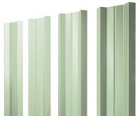 Штакетник М-образный А 0,45 PE RAL 6019 бело-зеленый